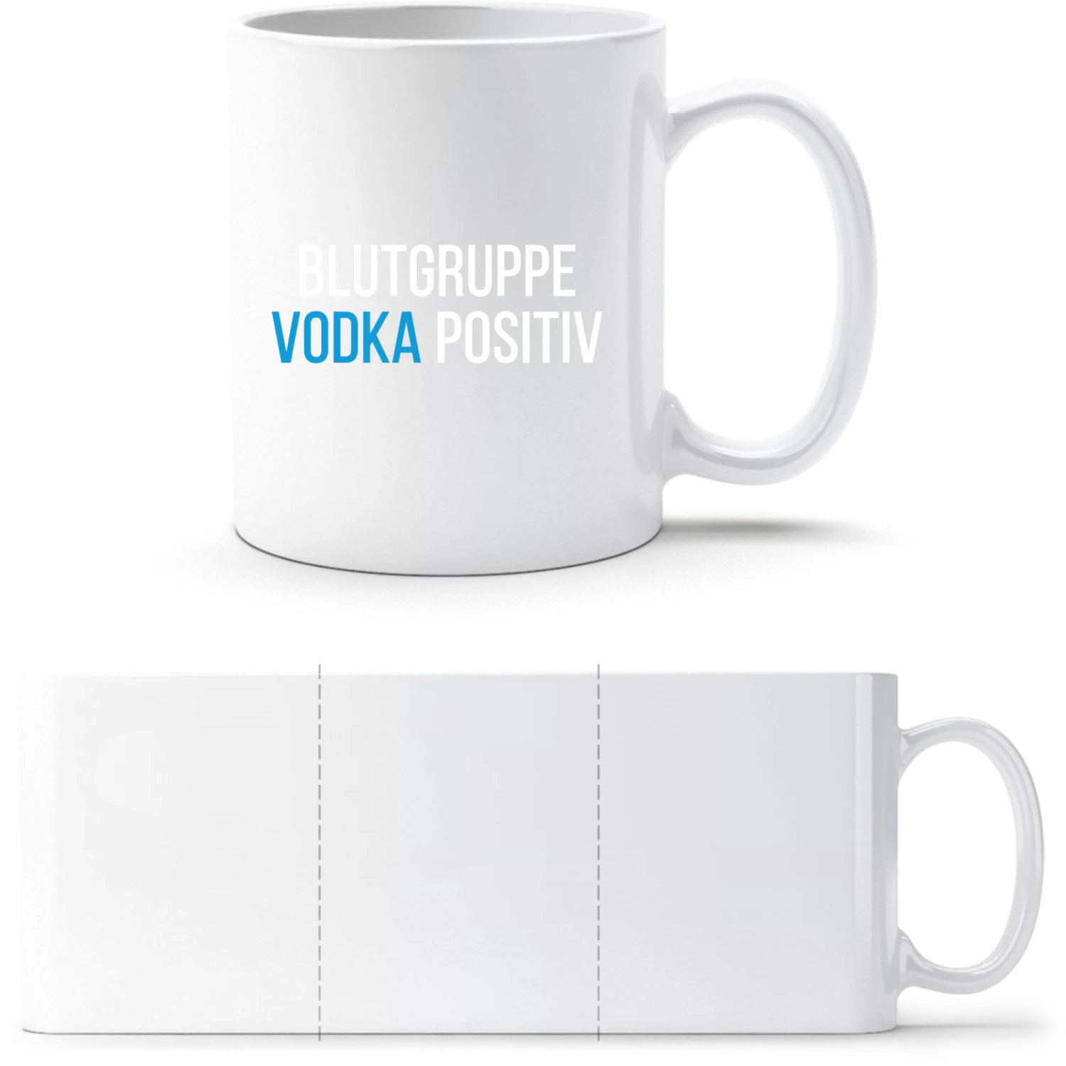 Blutgruppe Vodka positiv - White White mug - front