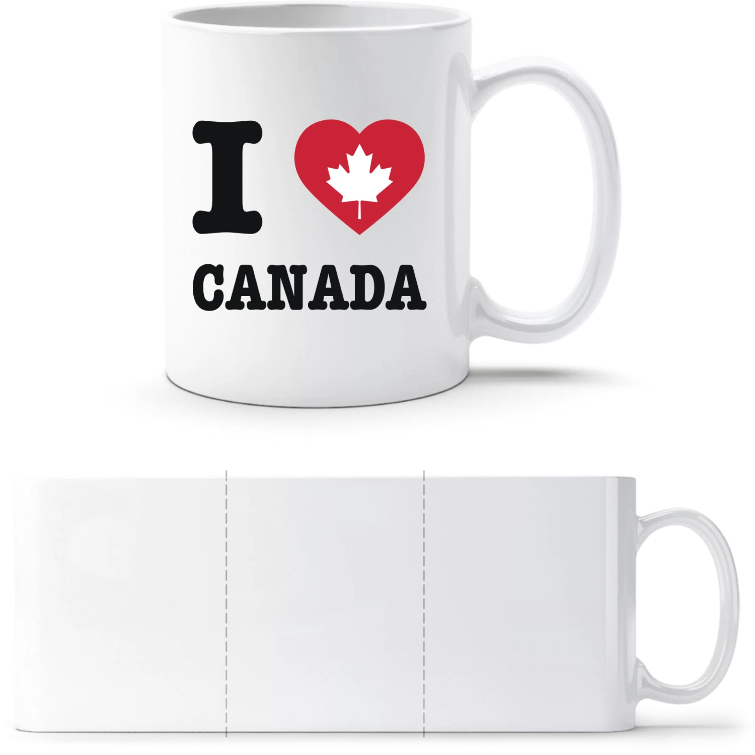 I Love Canada - White White mug - front