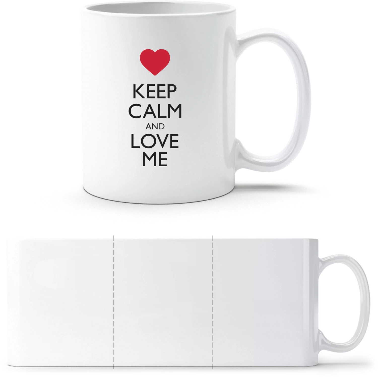 Keep Calm And Love Me - White White mug - front