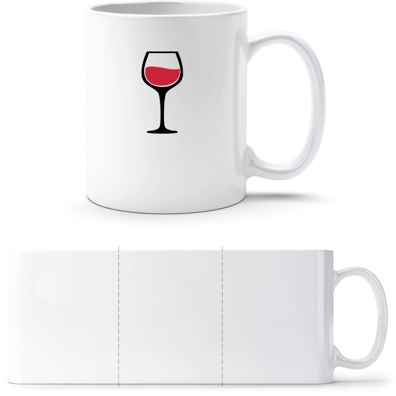 Red Wine - White White mug - front