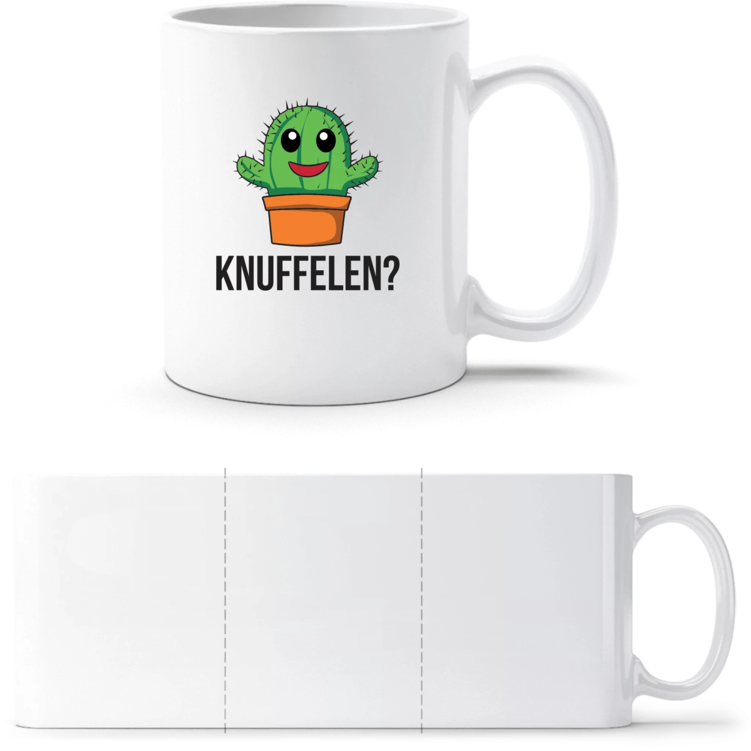 Knuffelen? - White White mug - front