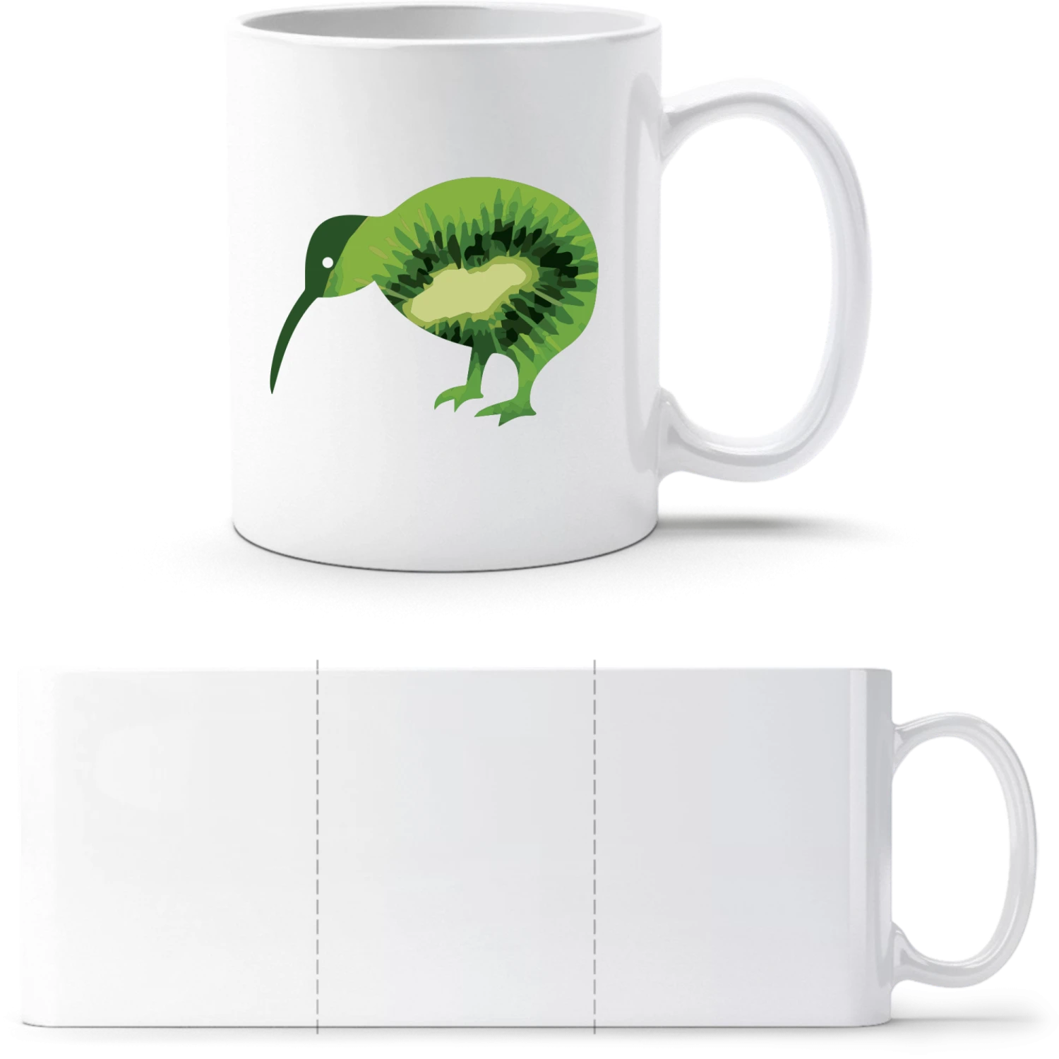 Kiwi - White White mug - front