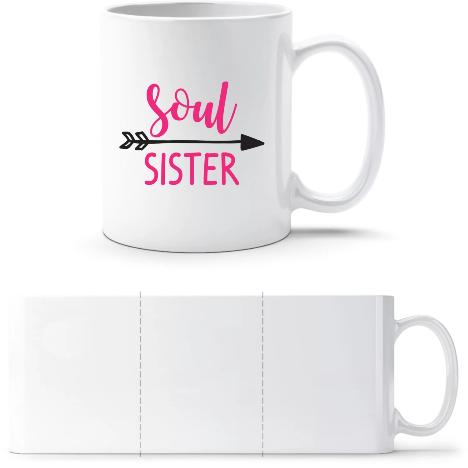 Soul Sister Left - White White mug - front