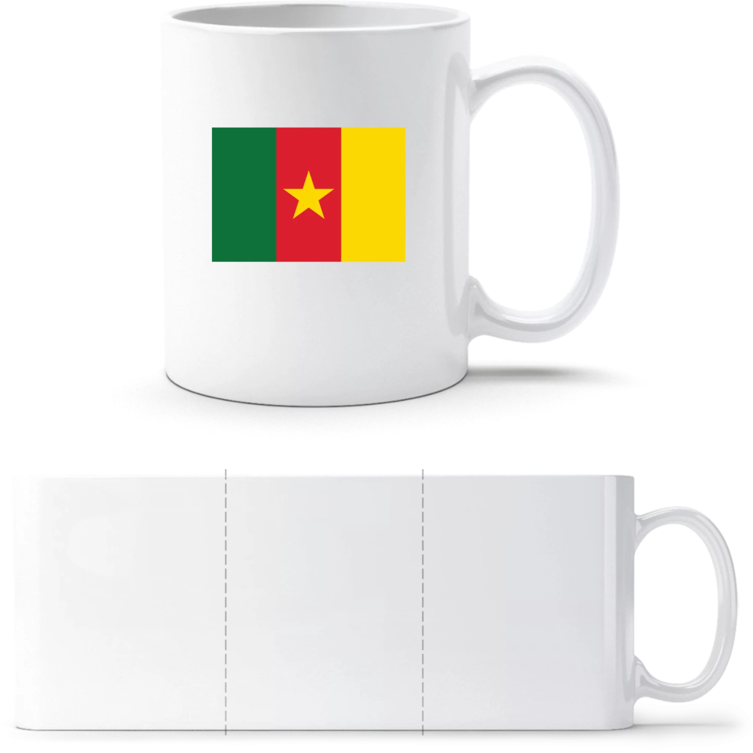Cameroon Flag - White White mug - front