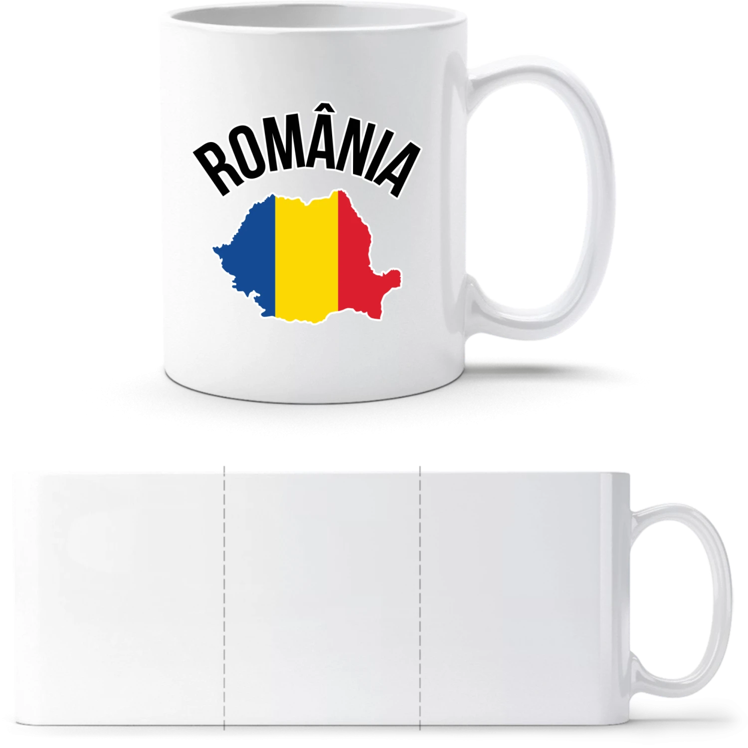 Romania - White White mug - front