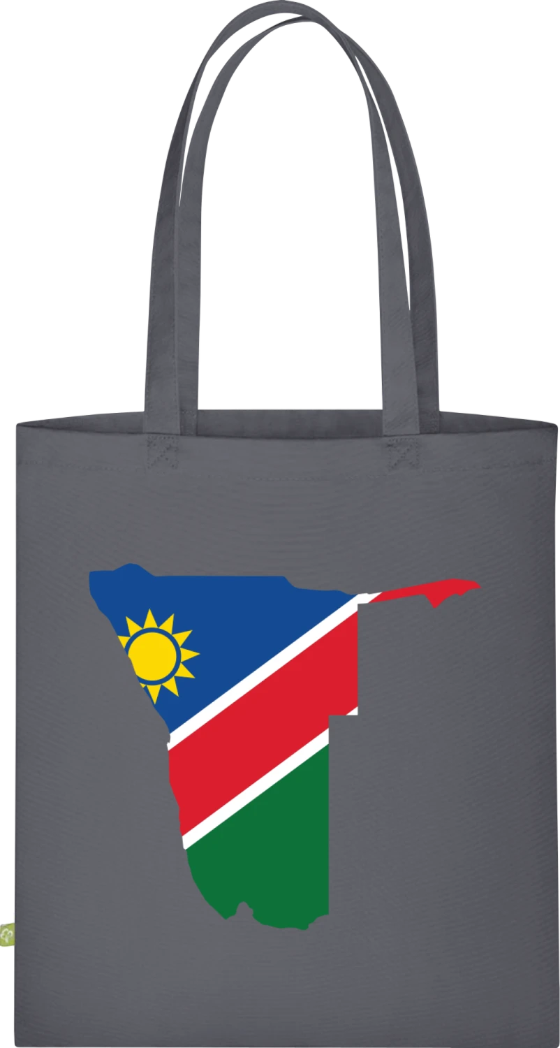 Namibia Map - Graphite Grey Organic Bag for Life - Front