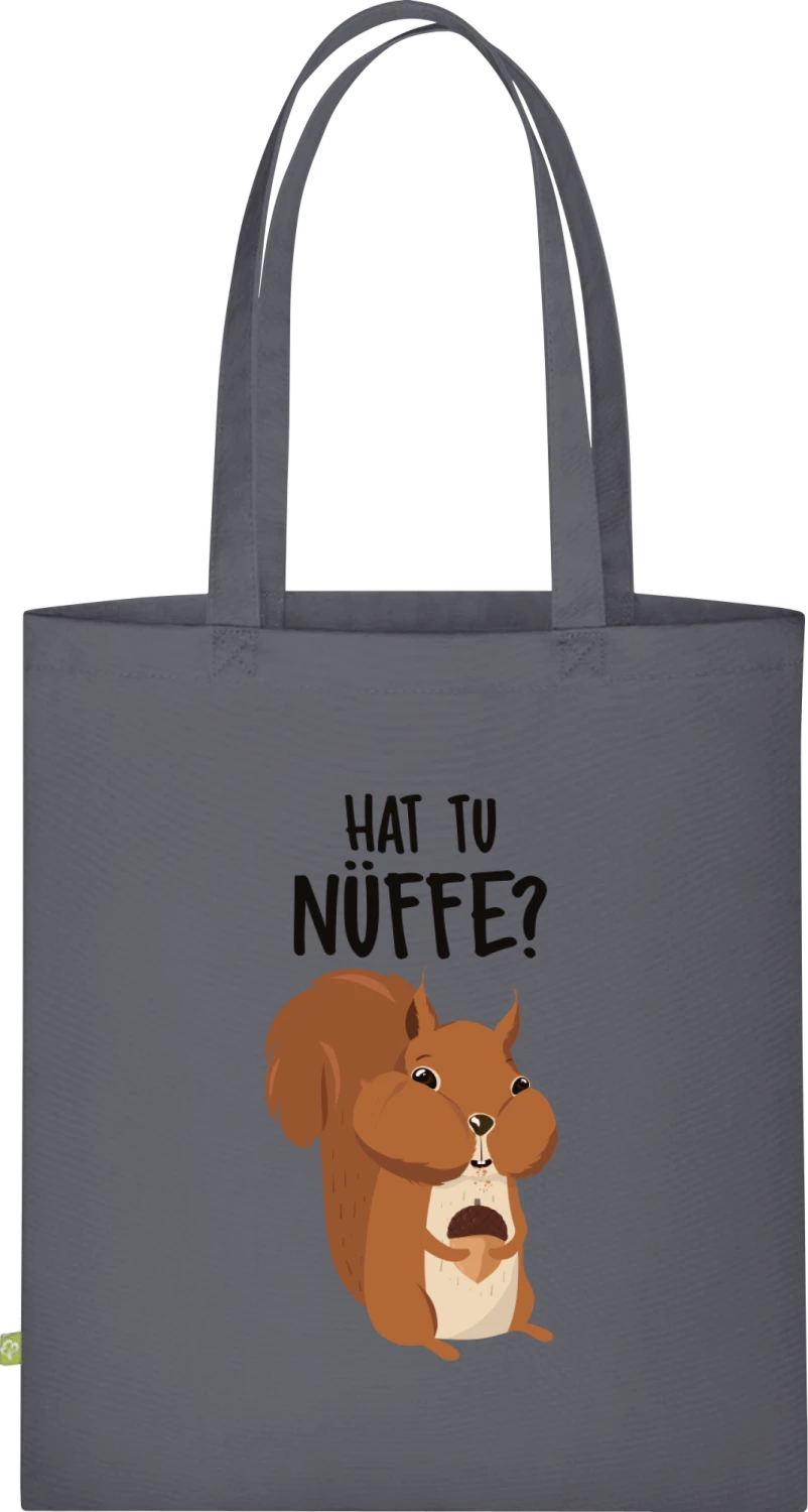 Hat Tu Nüffe. Eichhörnchen - Graphite Grey Organic Bag for Life - Front