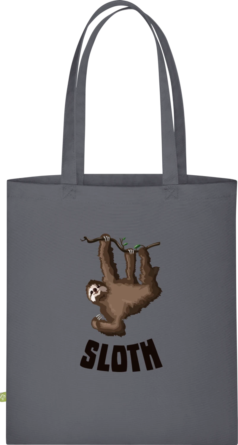 Sloth - Graphite Grey Organic Bag for Life - Front