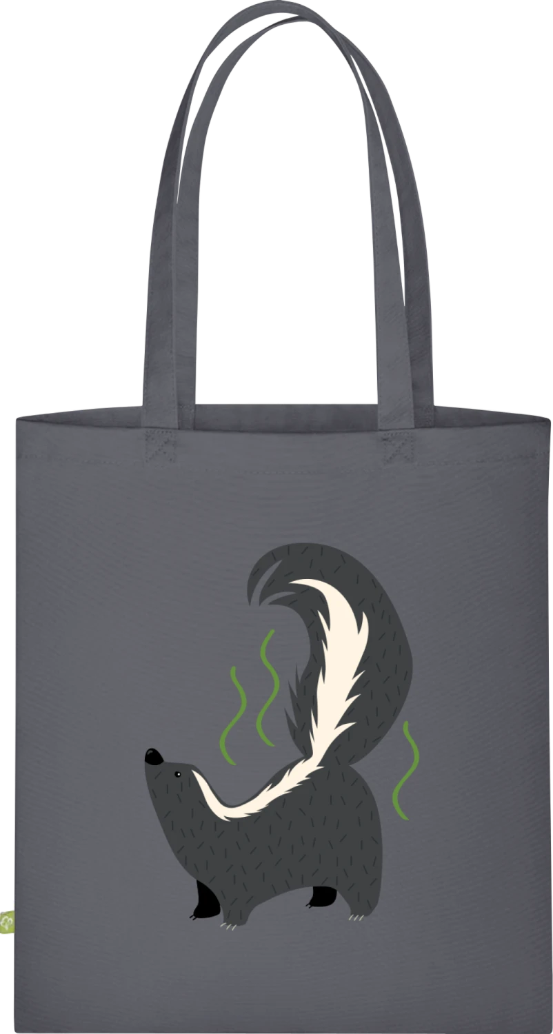 Stinky Skunk - Graphite Grey Organic Bag for Life - Front
