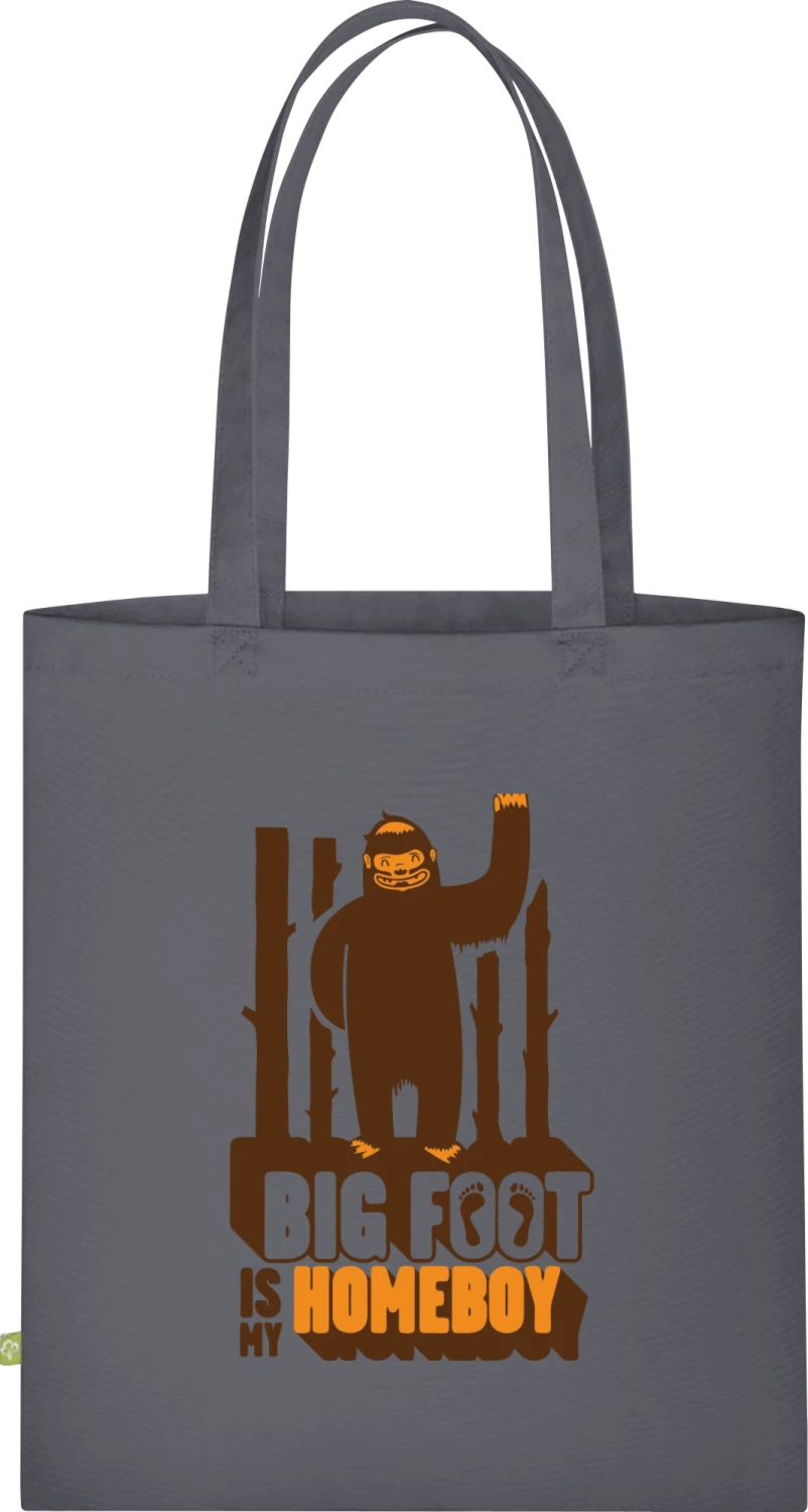 Bigfoot Homeboy - Graphite Grey Organic Bag for Life - Front