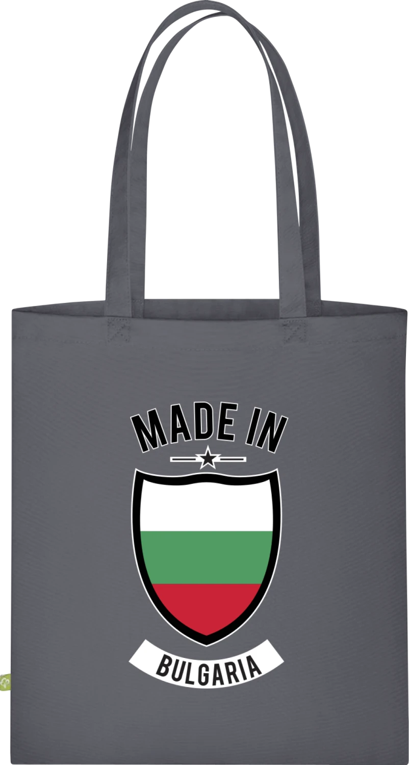 Made in Bulgaria - Graphite Grey Organic Bag for Life - Front
