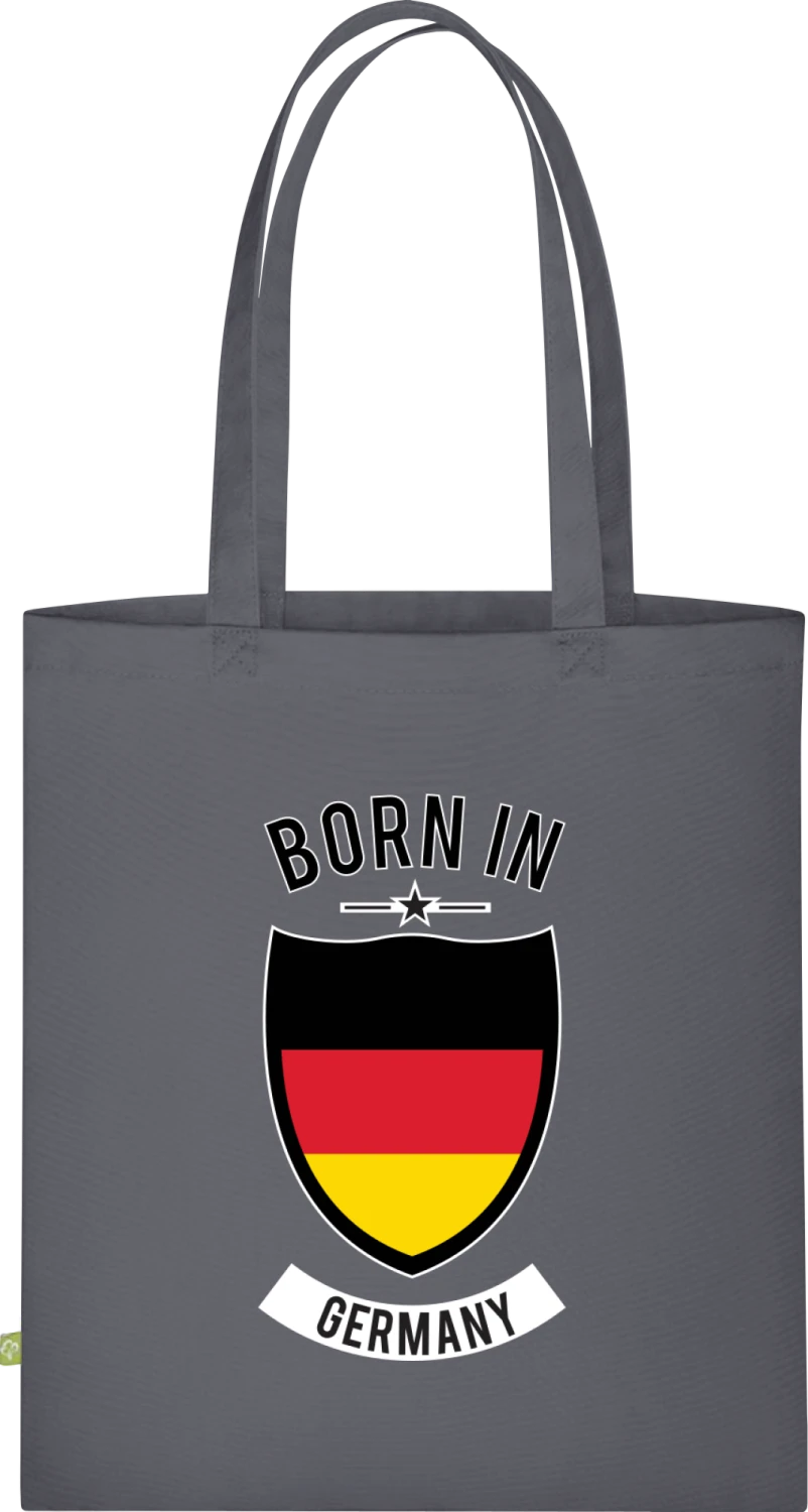 Born in Germany Star - Graphite Grey Organic Bag for Life - Front