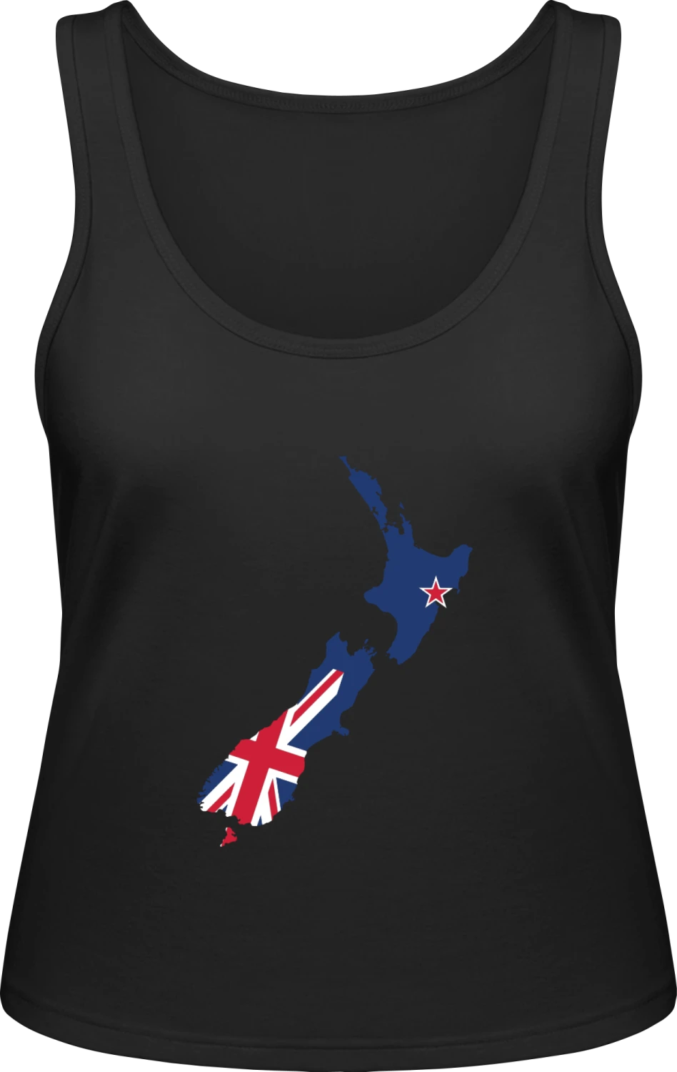 New Zealand Flag - Black Inspire Tank T / Women  - Front