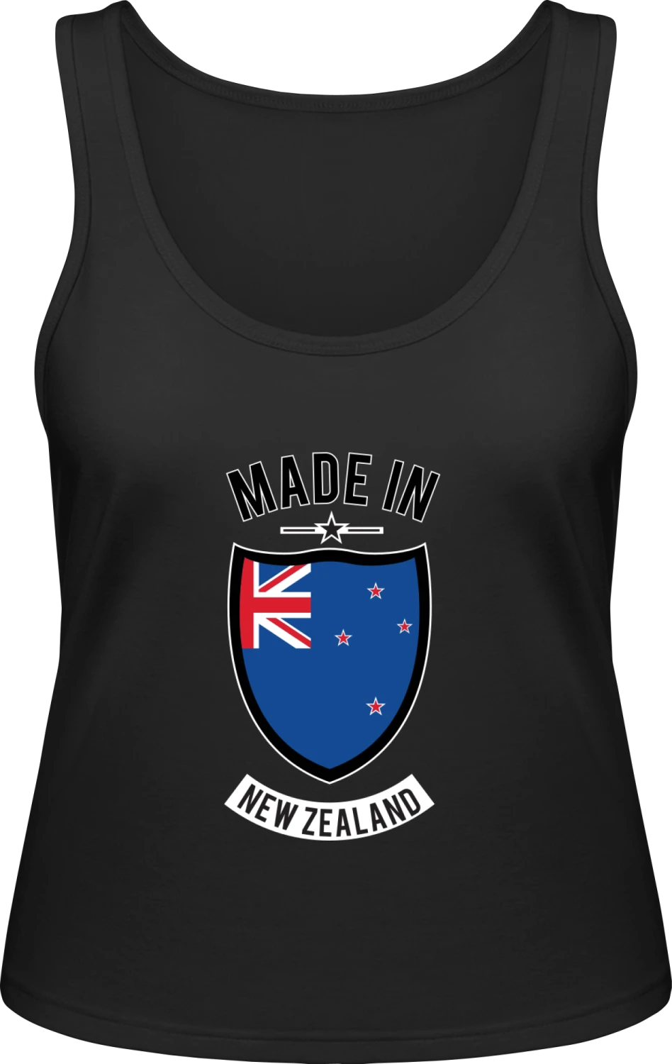 Made in New Zealand - Black Inspire Tank T / Women  - Front
