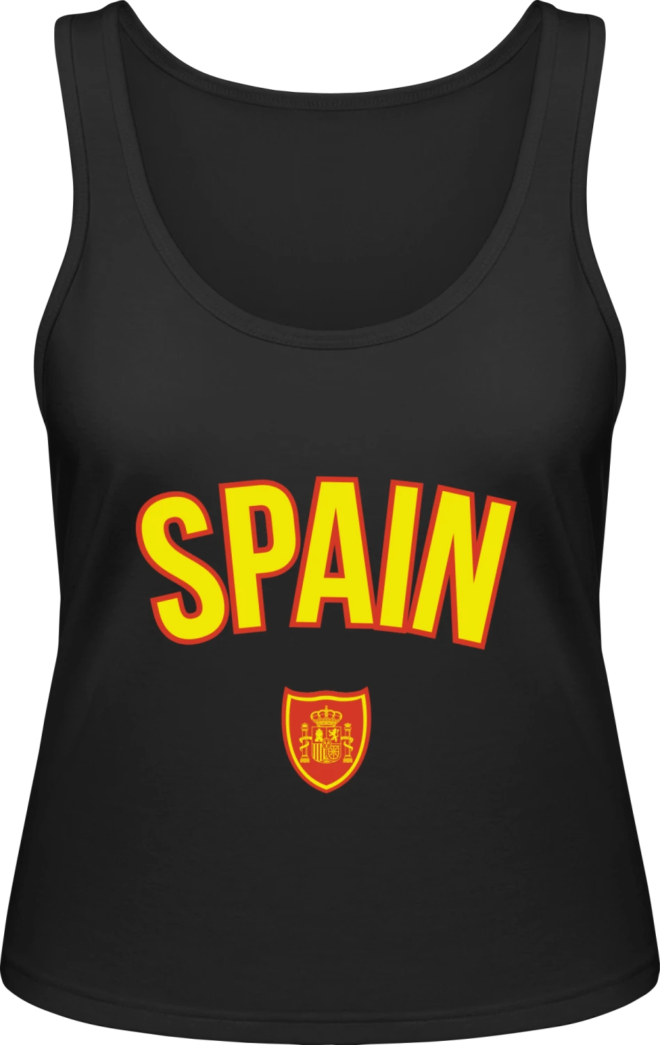 SPAIN Football Fan - Black Inspire Tank T / Women  - Front