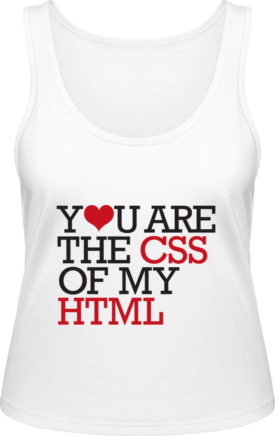 CSS Of My HTML - White Inspire Tank T / Women  - Front