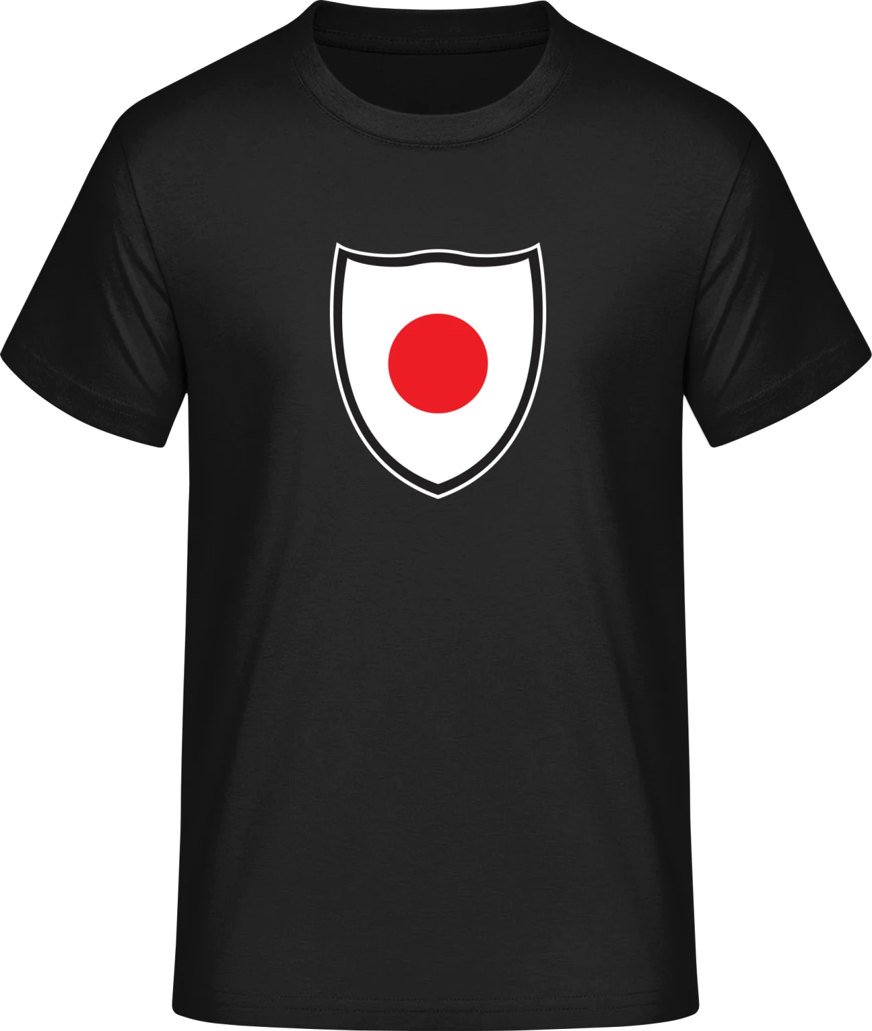 Japan Shield Flag - Front_Schwarz