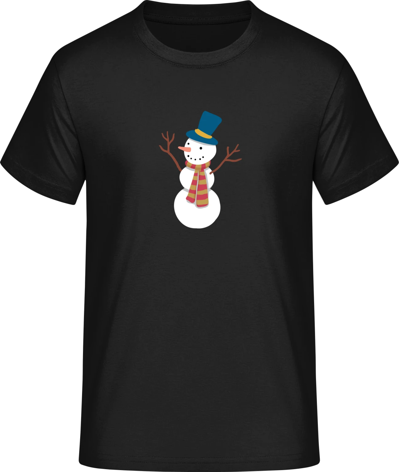Cute Snowman - Front_Schwarz