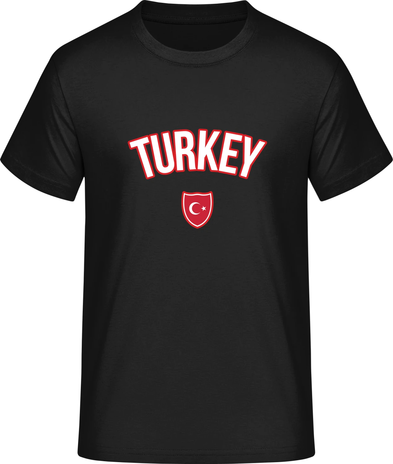 TURKEY Football Fan - Front_Schwarz