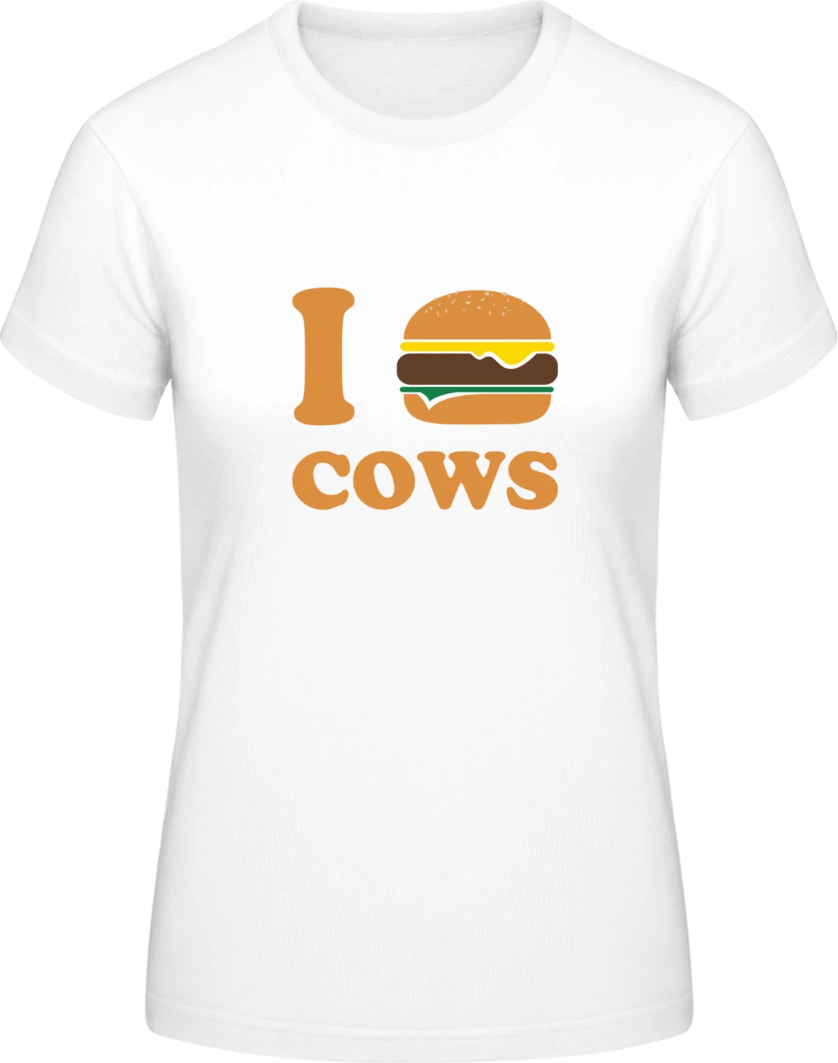 I Eat Cows - White #E190 women T-Shirt - Front