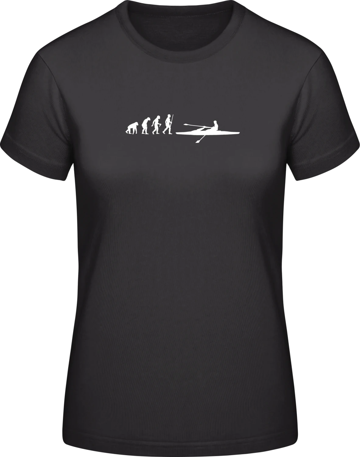 Rower Evolution - Black #E190 women T-Shirt - Front