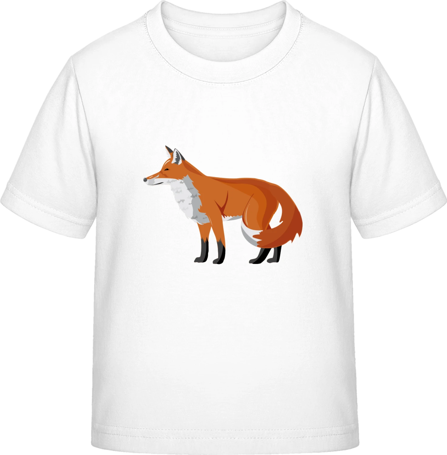 Fox Illustration - White Exact 190 Kids - Front