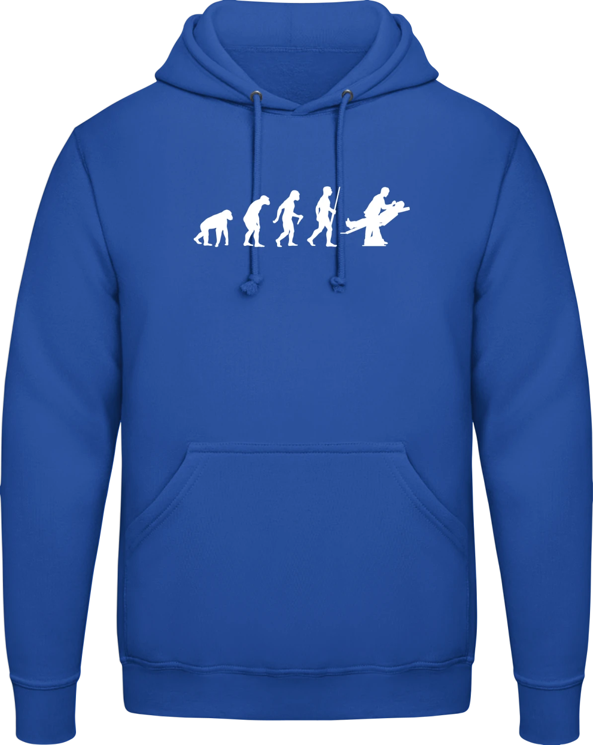 Dentist Evolution - Royal blue AWDis man hoodie - Front