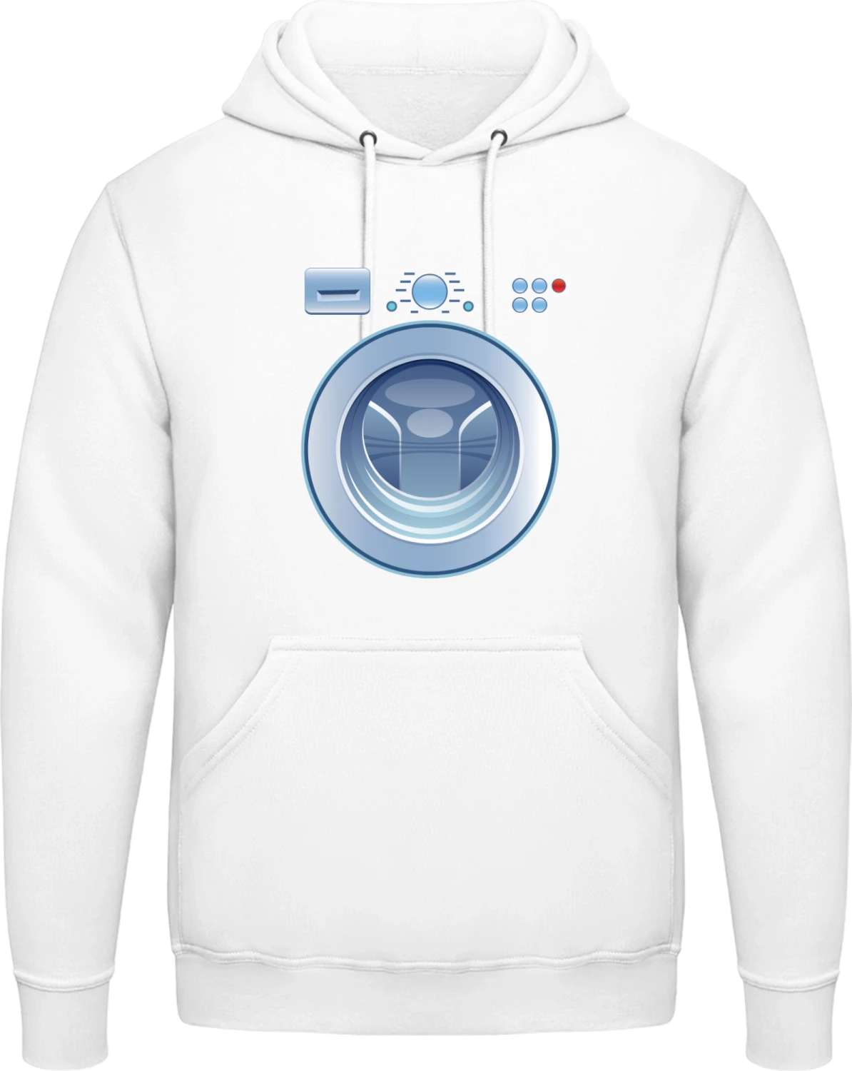 Washing Machine - Arctic white AWDis man hoodie - Front