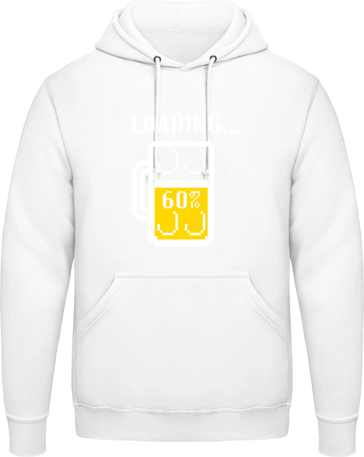 Loading Beer - Arctic white AWDis man hoodie - Front