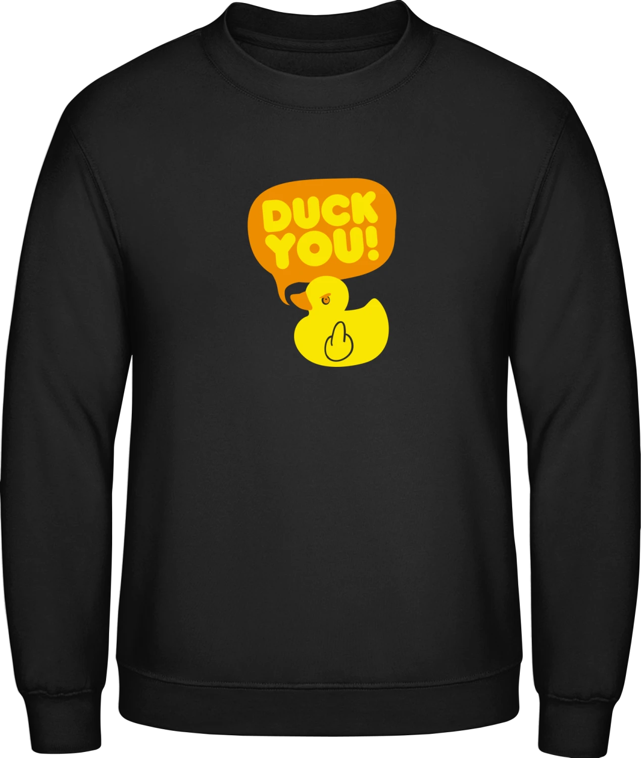 Duck You - Black AWDis sweatshirt Men - Front