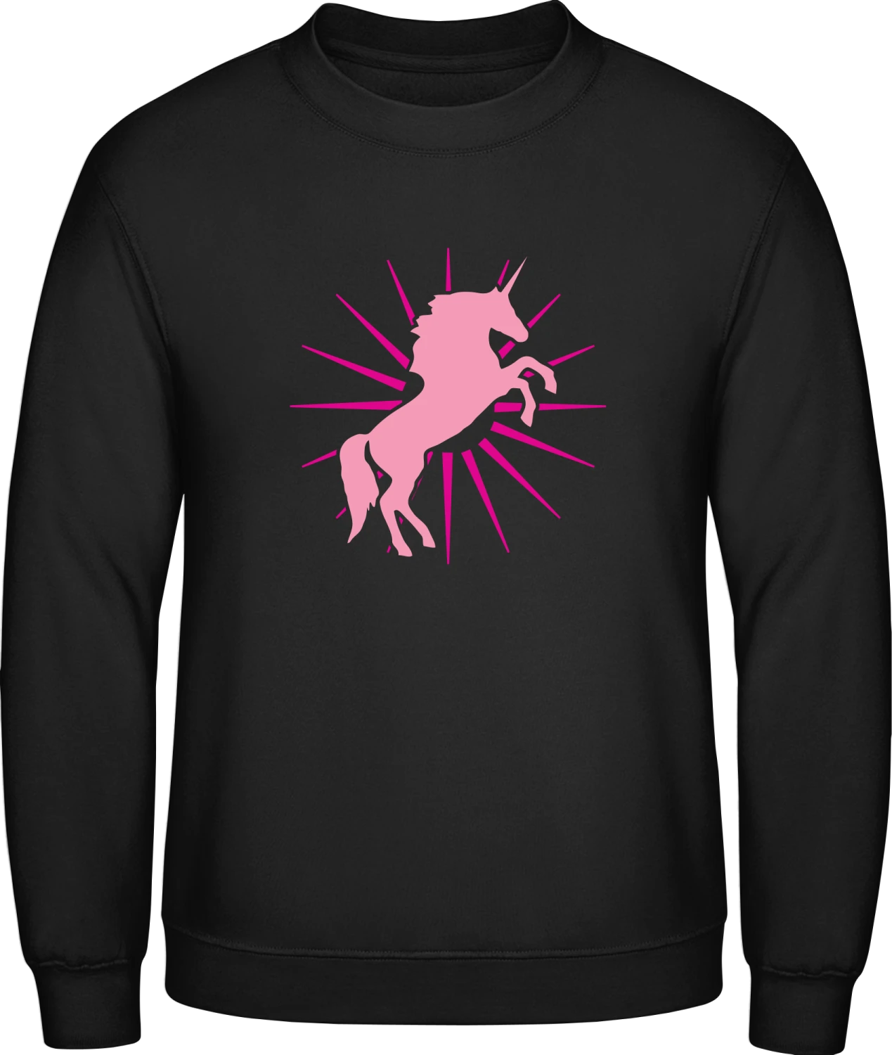 Unicorn Star - Black AWDis sweatshirt Men - Front