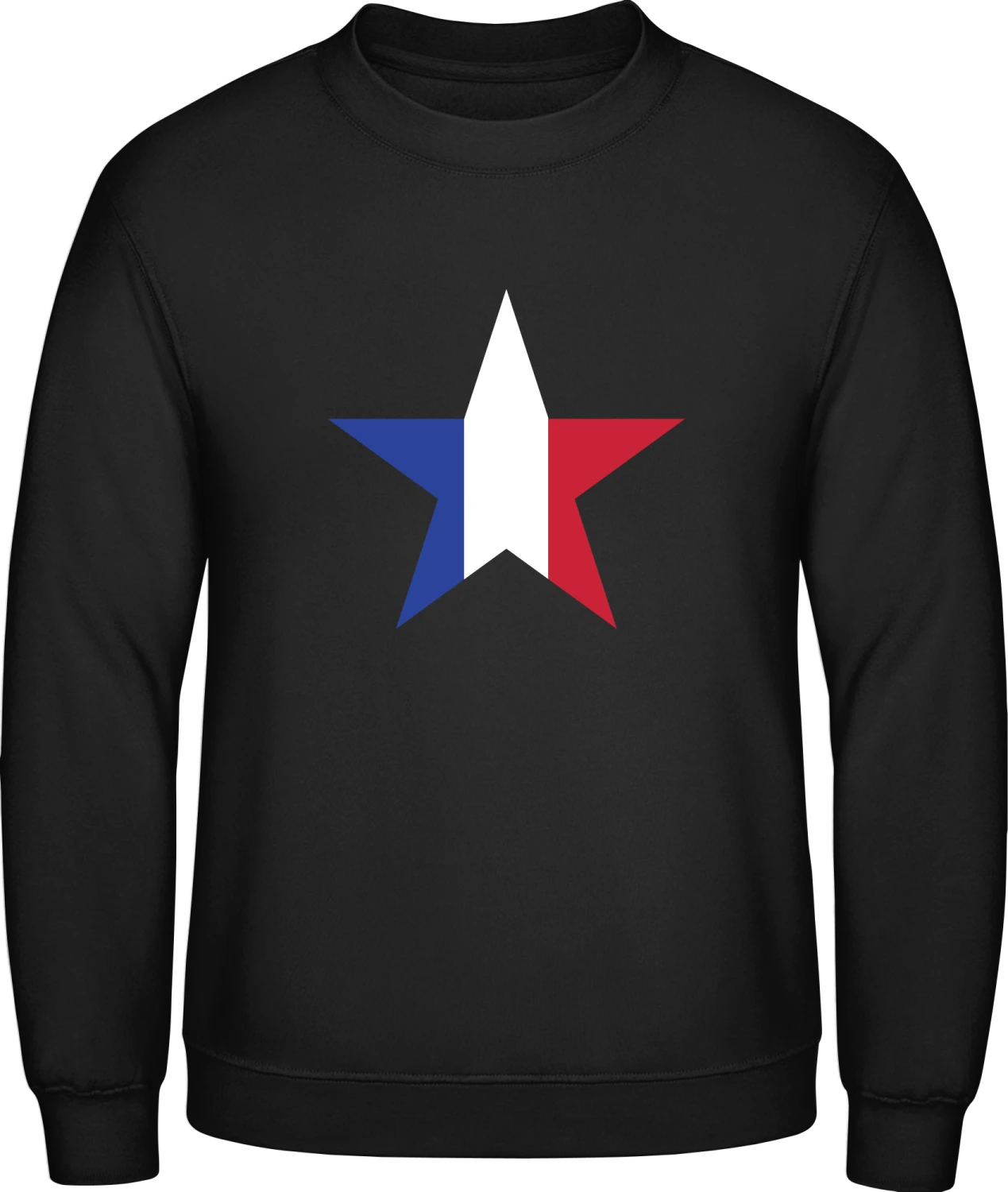 French Star - Black AWDis sweatshirt Men - Front