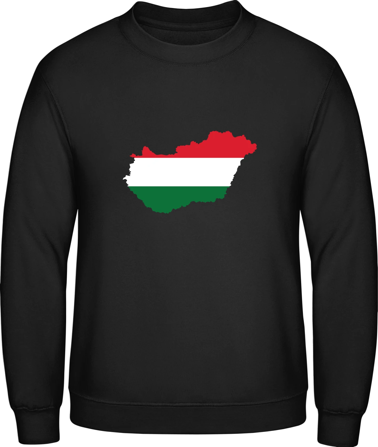 Hungary Map - Black AWDis sweatshirt Men - Front