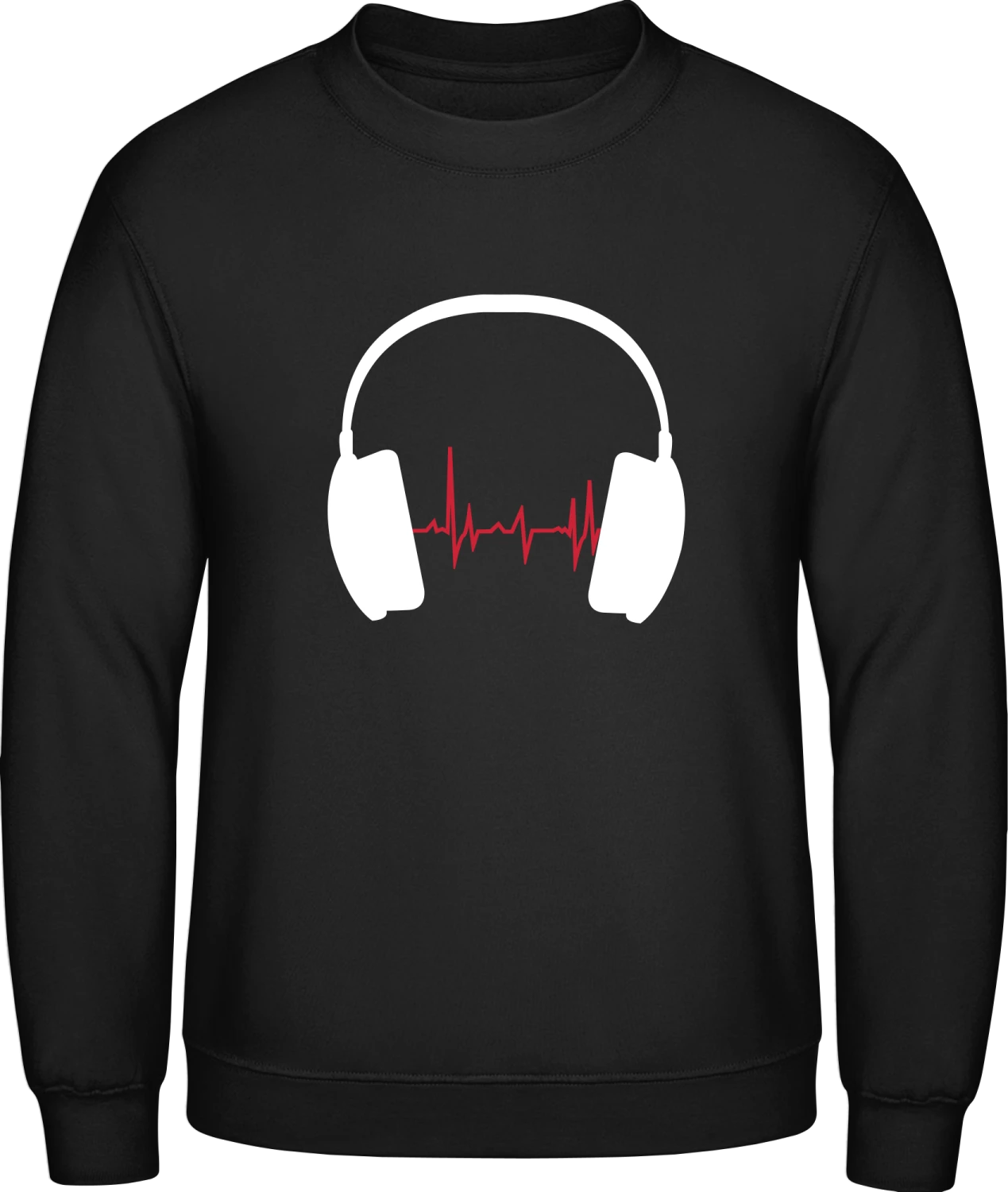 Music Beat - Black AWDis sweatshirt Men - Front