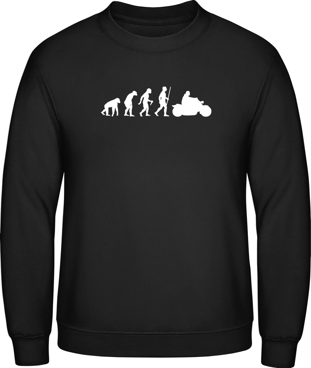 Motorbike Chopper Evolution - Black AWDis sweatshirt Men - Front