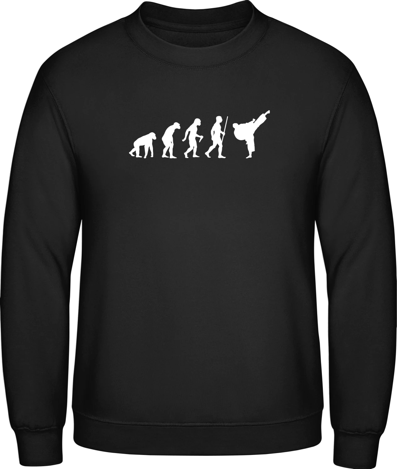 Karate Kung Fu Evolution - Black AWDis sweatshirt Men - Front