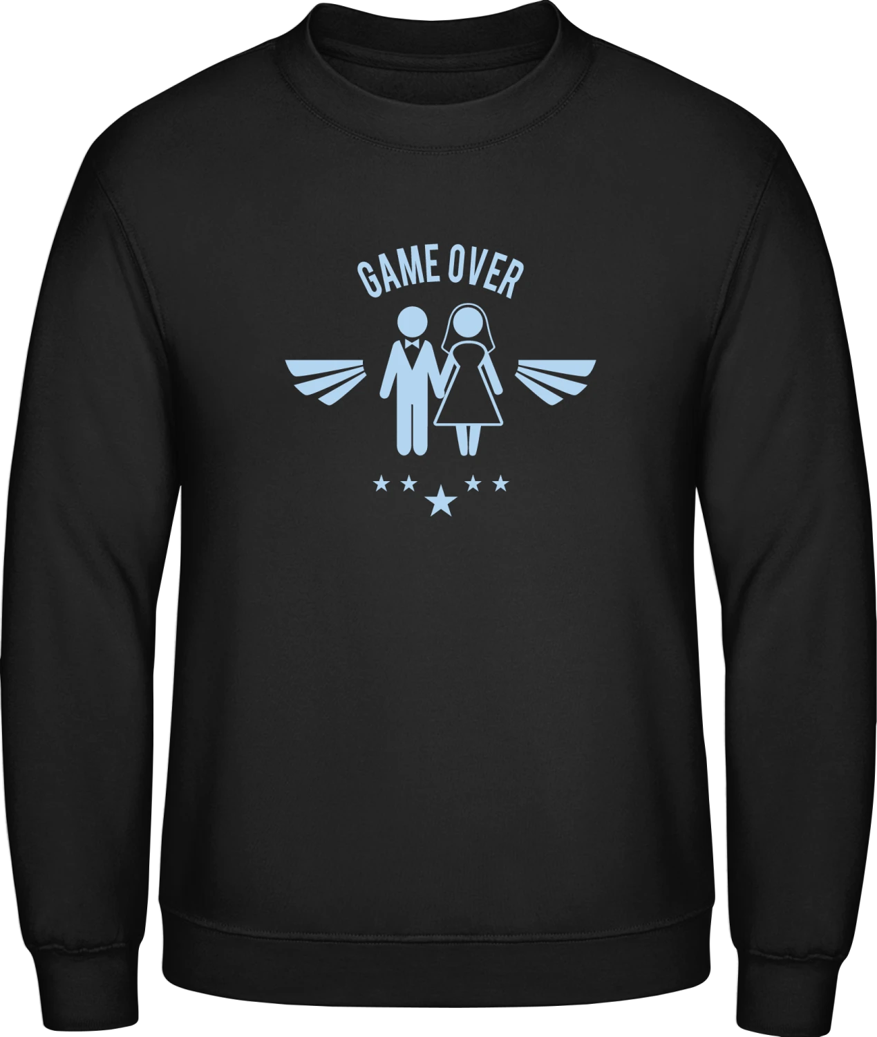 Game Over Wedding - Black AWDis sweatshirt Men - Front