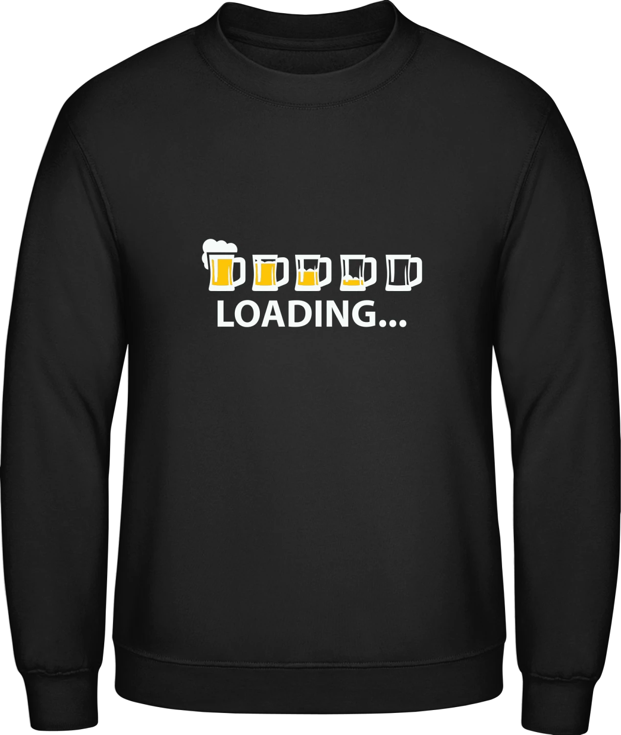Drunk Loading Beer Drinking - Black AWDis sweatshirt Men - Front