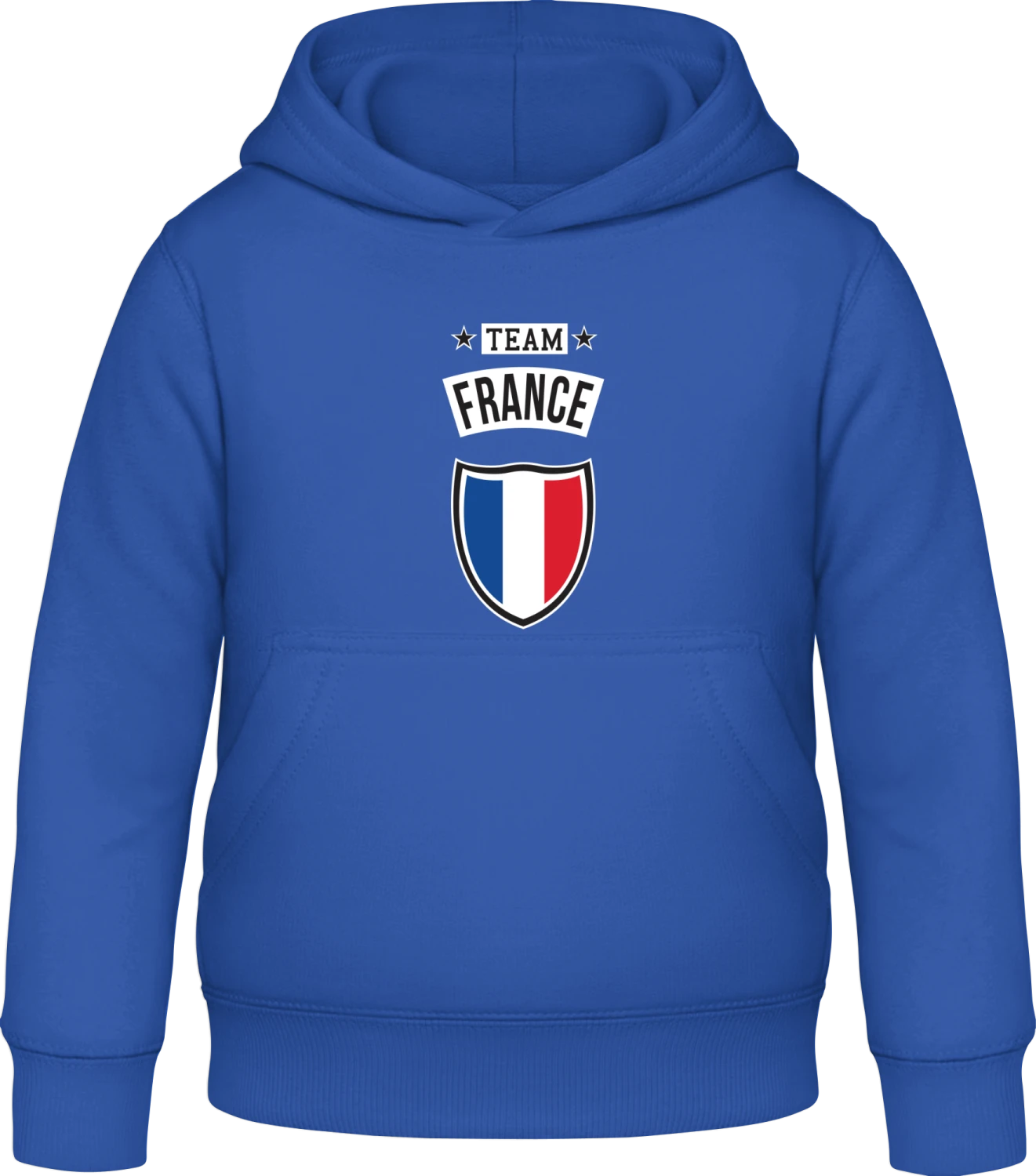 Team France - Royal blue Awdis Hoodie Kids - Front