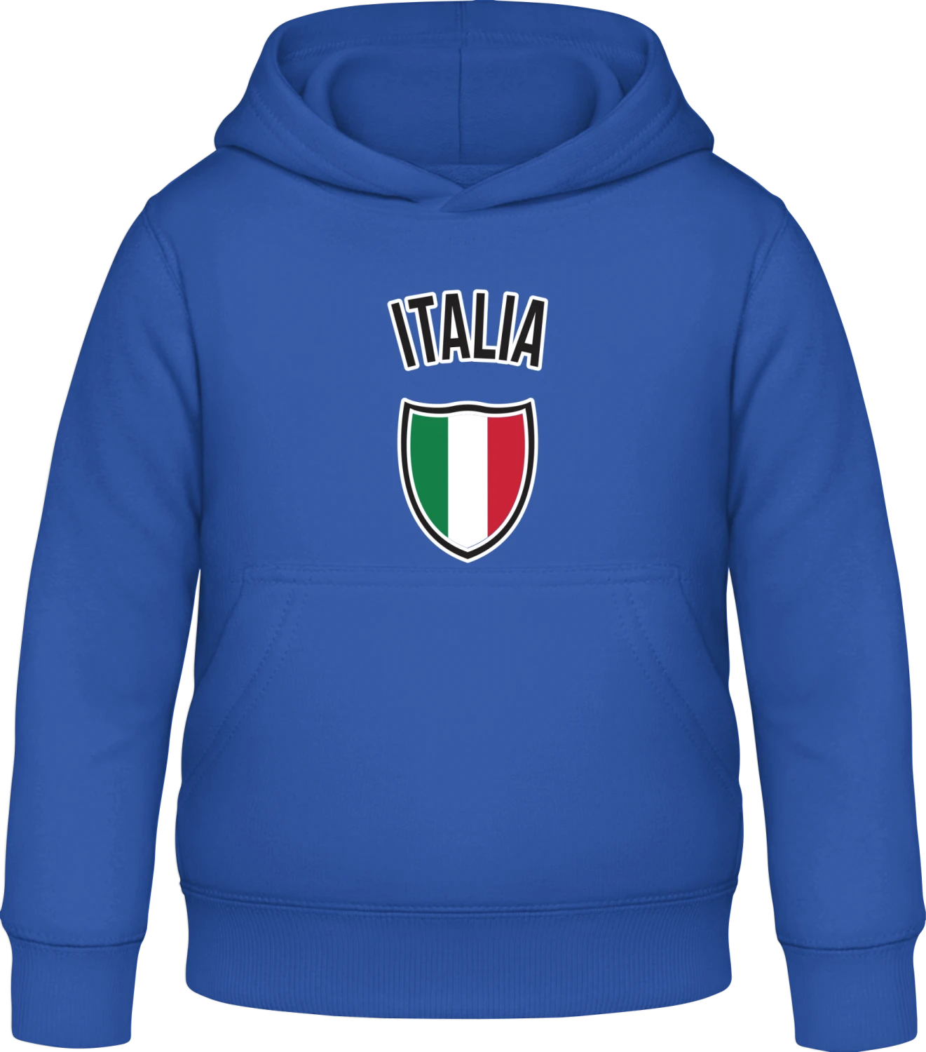 Italia Outline - Royal blue Awdis Hoodie Kids - Front