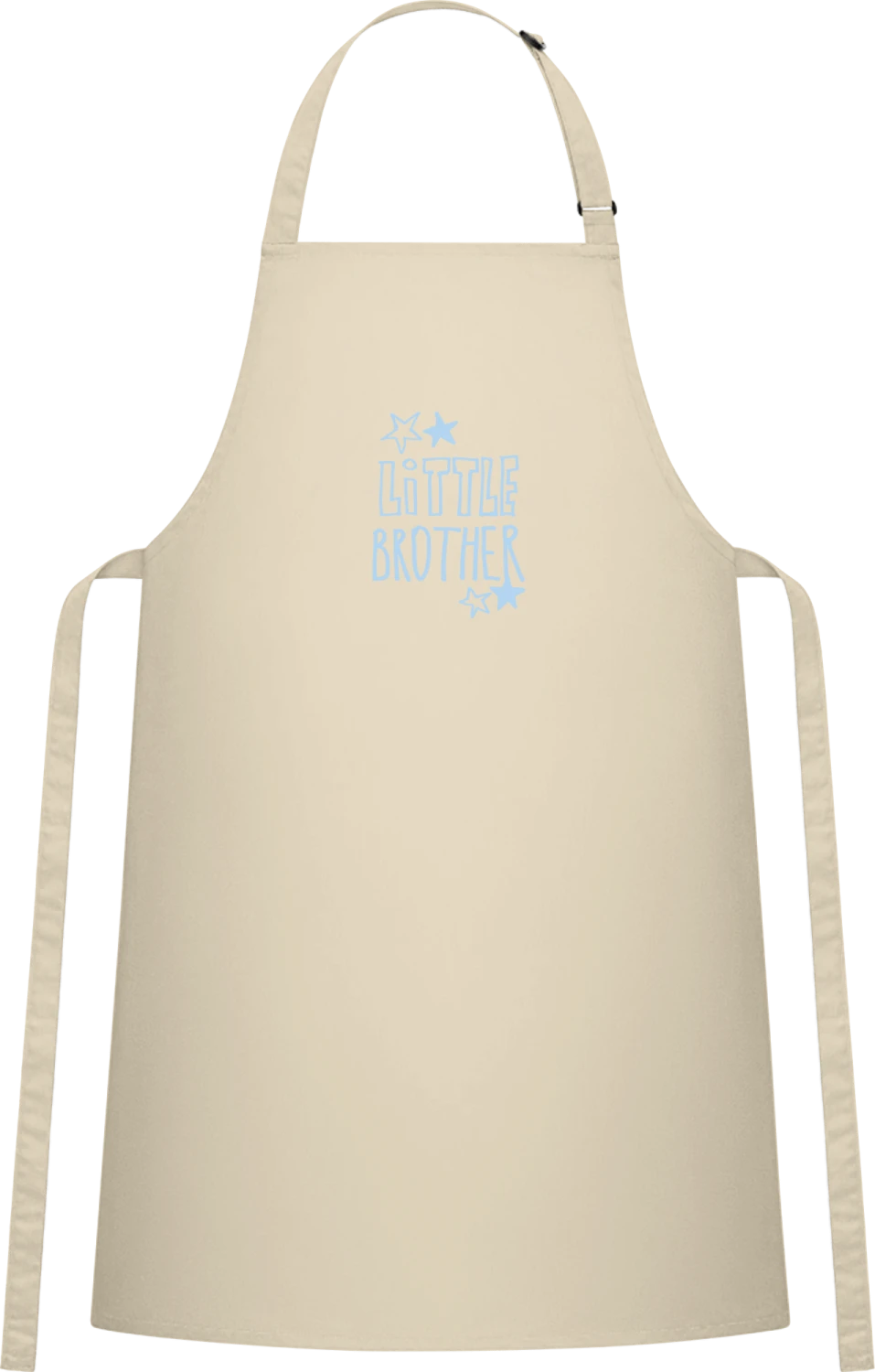 Little Brother - Natural Cotton Bib Apron - Front