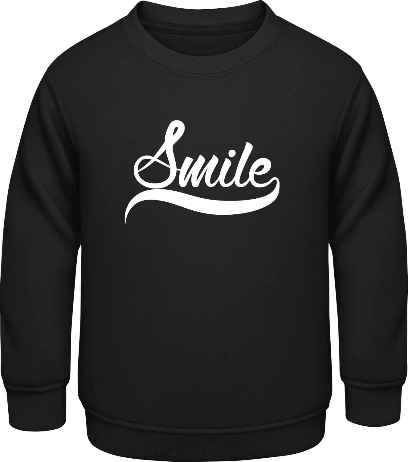 Smile Logo - Black AWDis Sweat kids - Front
