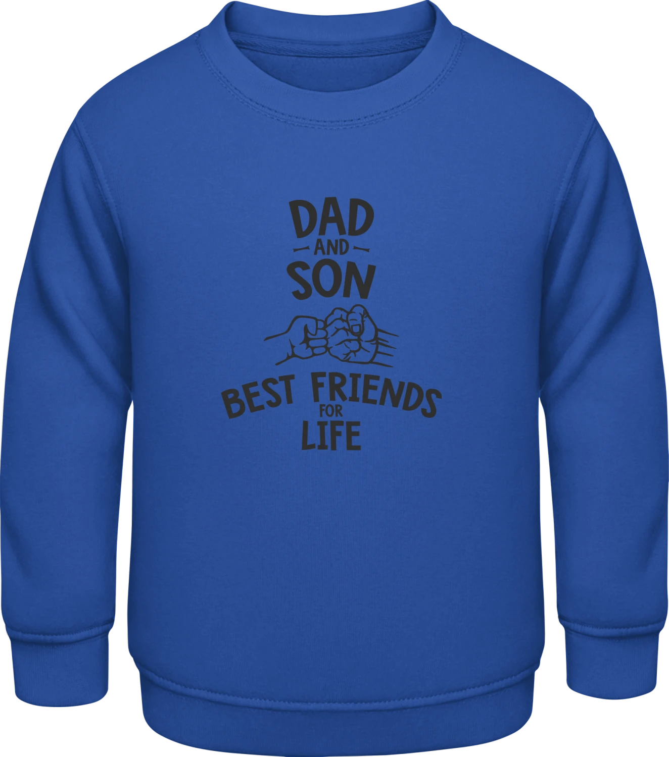Dad And Son Best Friends For Life - Royal Blue AWDis Sweat kids - Front