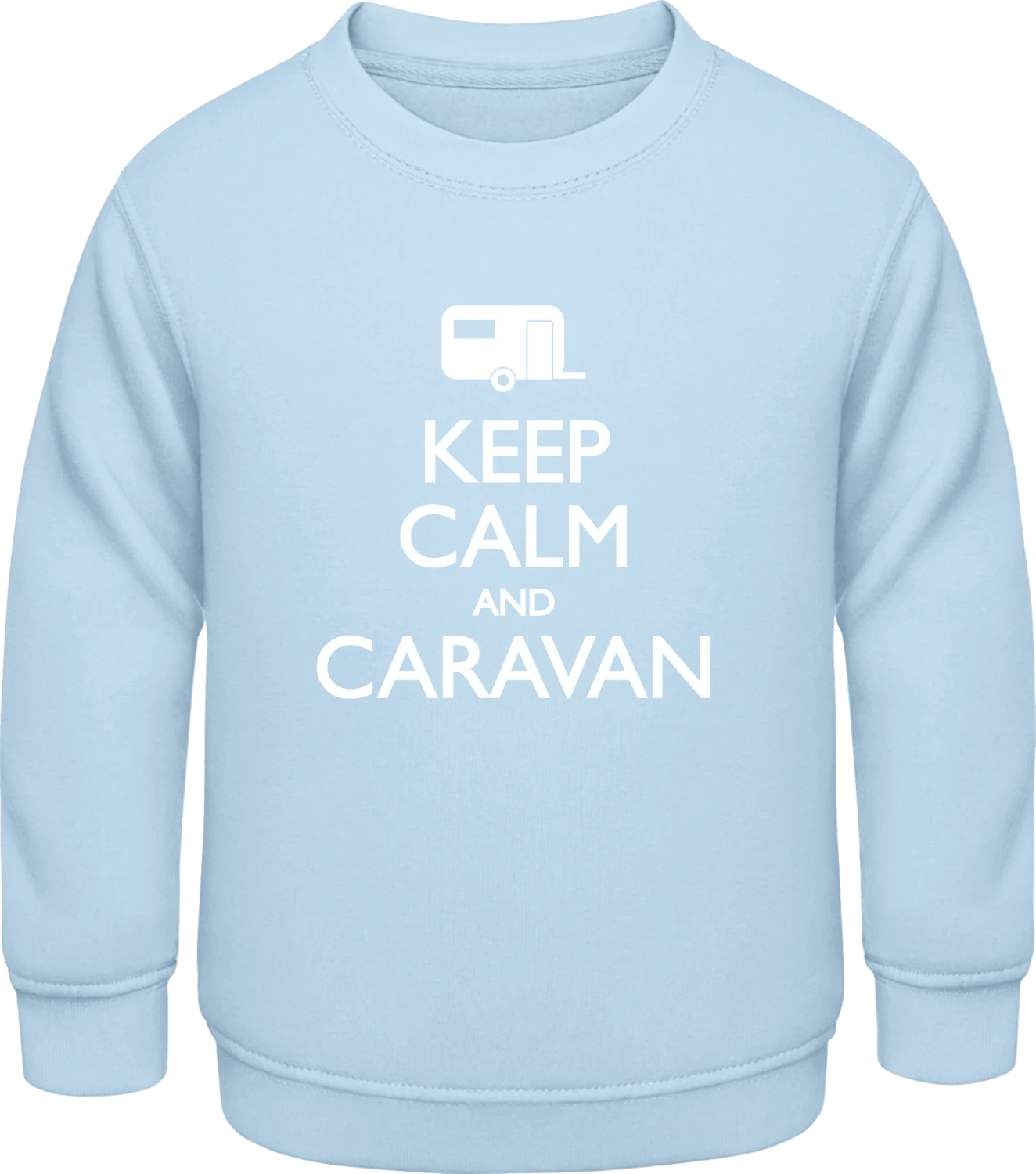 Keep Calm Caravan - Sky Blue AWDis Sweat kids - Front