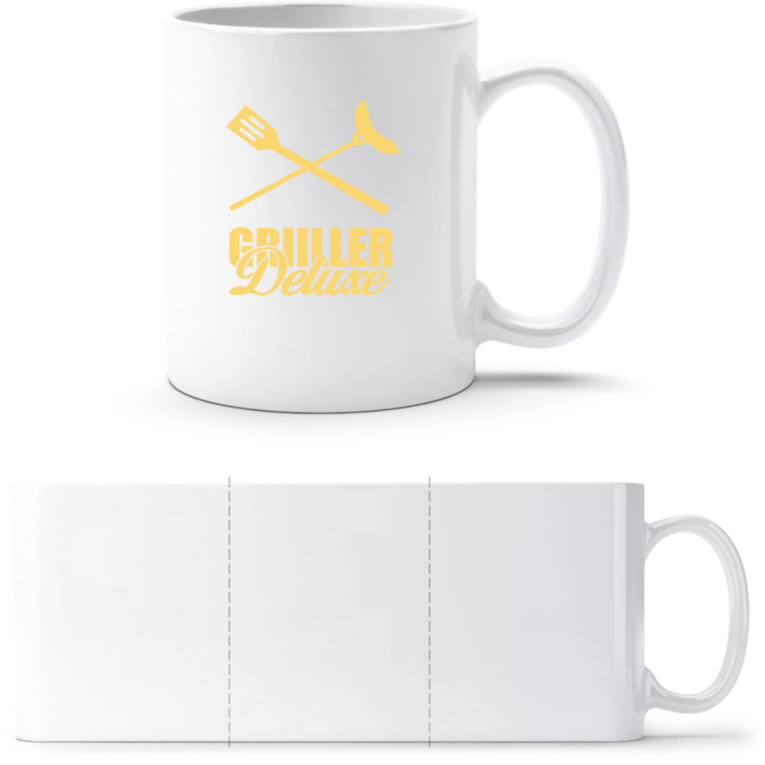 Griller - White White mug - front