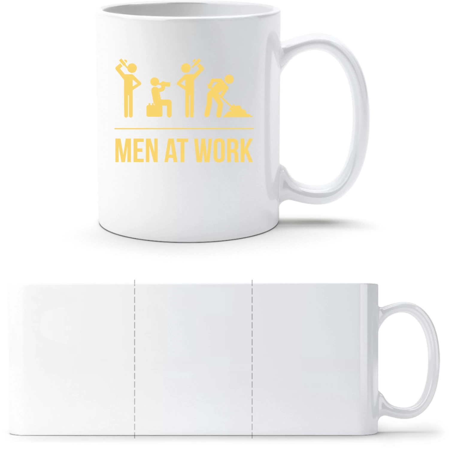 Men At Work - White White mug - front