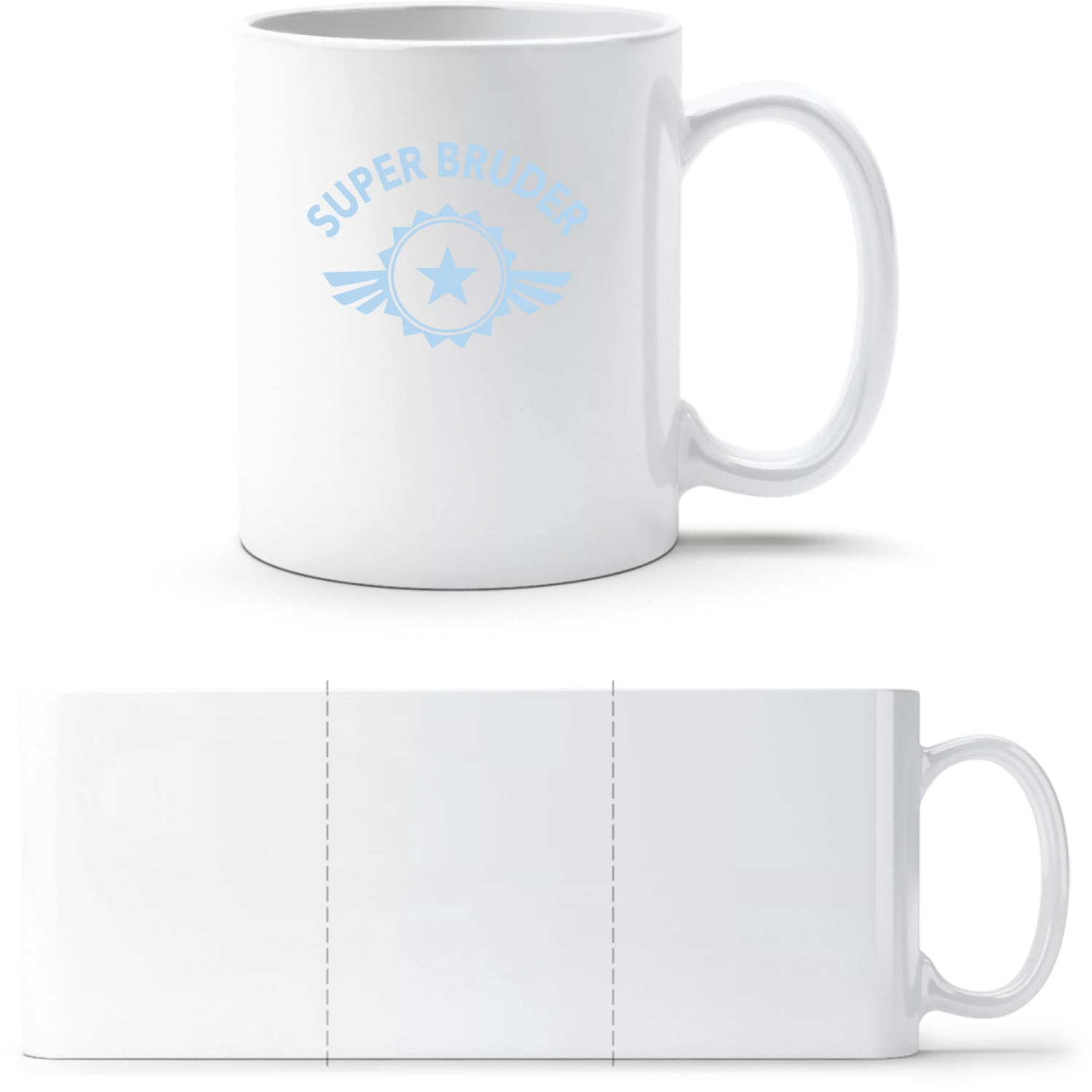 Super Bruder - White White mug - front