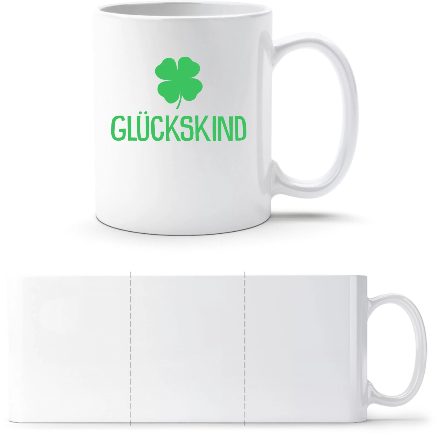 Glückskind - White White mug - front