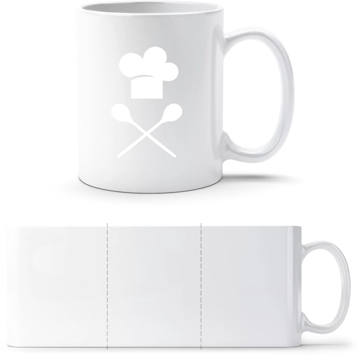 Cook Logo - White White mug - front