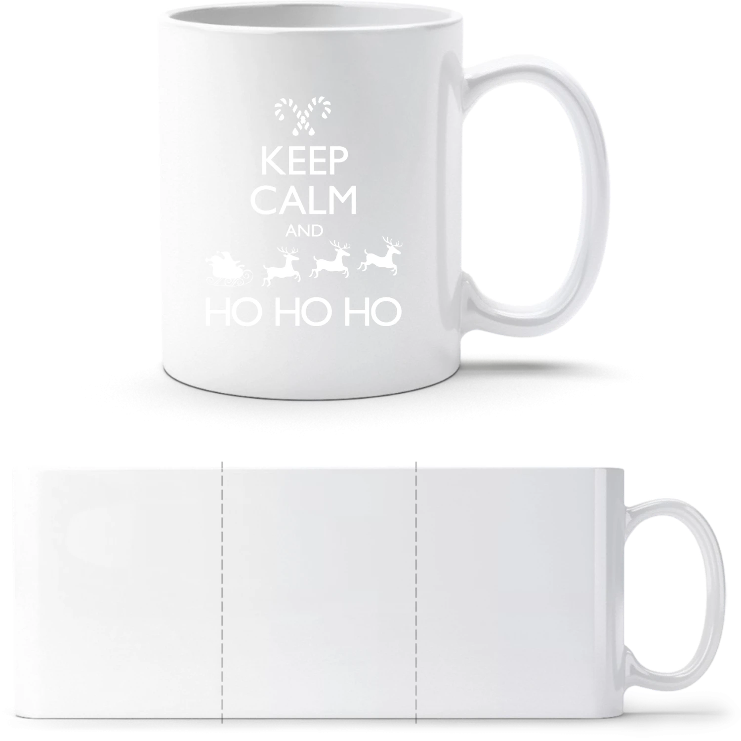 Keep Calm And Let Santa Ho Ho Ho - White White mug - front
